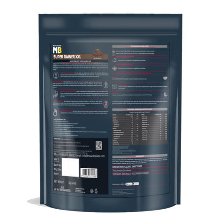 Muscleblaze Super Gainer Xxl (Chocolate 2Kg / 4.4Lbs | 20 Servings) Muscle Mass High Protein Gainer