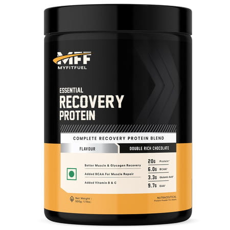 Myfitfuel Mff Essential Recovery Protein | Post Workout Recovery (Double Rich Chocolate | 500g)