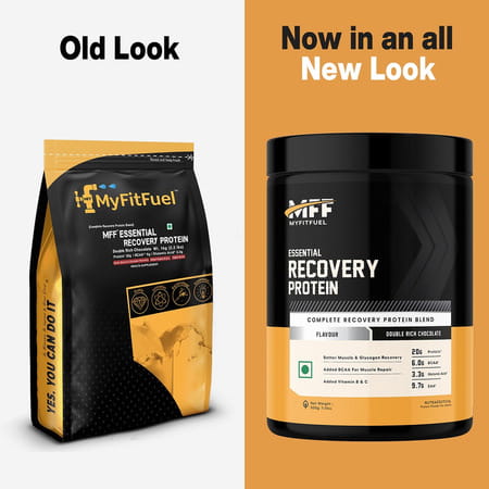 Myfitfuel Mff Essential Recovery Protein | Post Workout Recovery (Double Rich Chocolate | 500G)