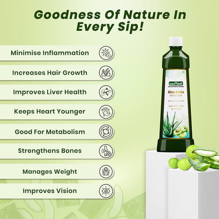 Jeena Sikho Aloe Amla Energiser - 750Ml (Pack Of 3)