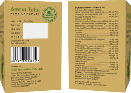 Amrut Tulsi Plus Capsules 10 Capsules (Pack Of 1)