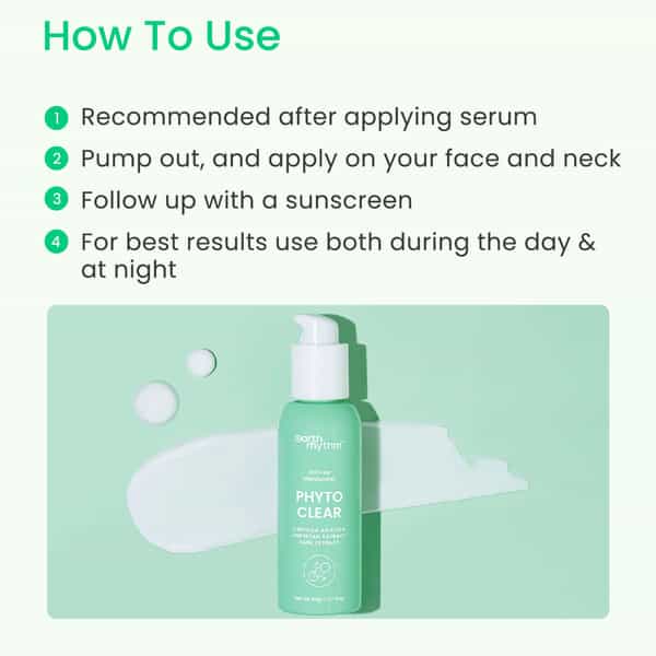 Earth Rhythm Phyto Clear - Oil Free Moisturiser Centella Asiatica Horsetail & Sage Extract - 50 Gm