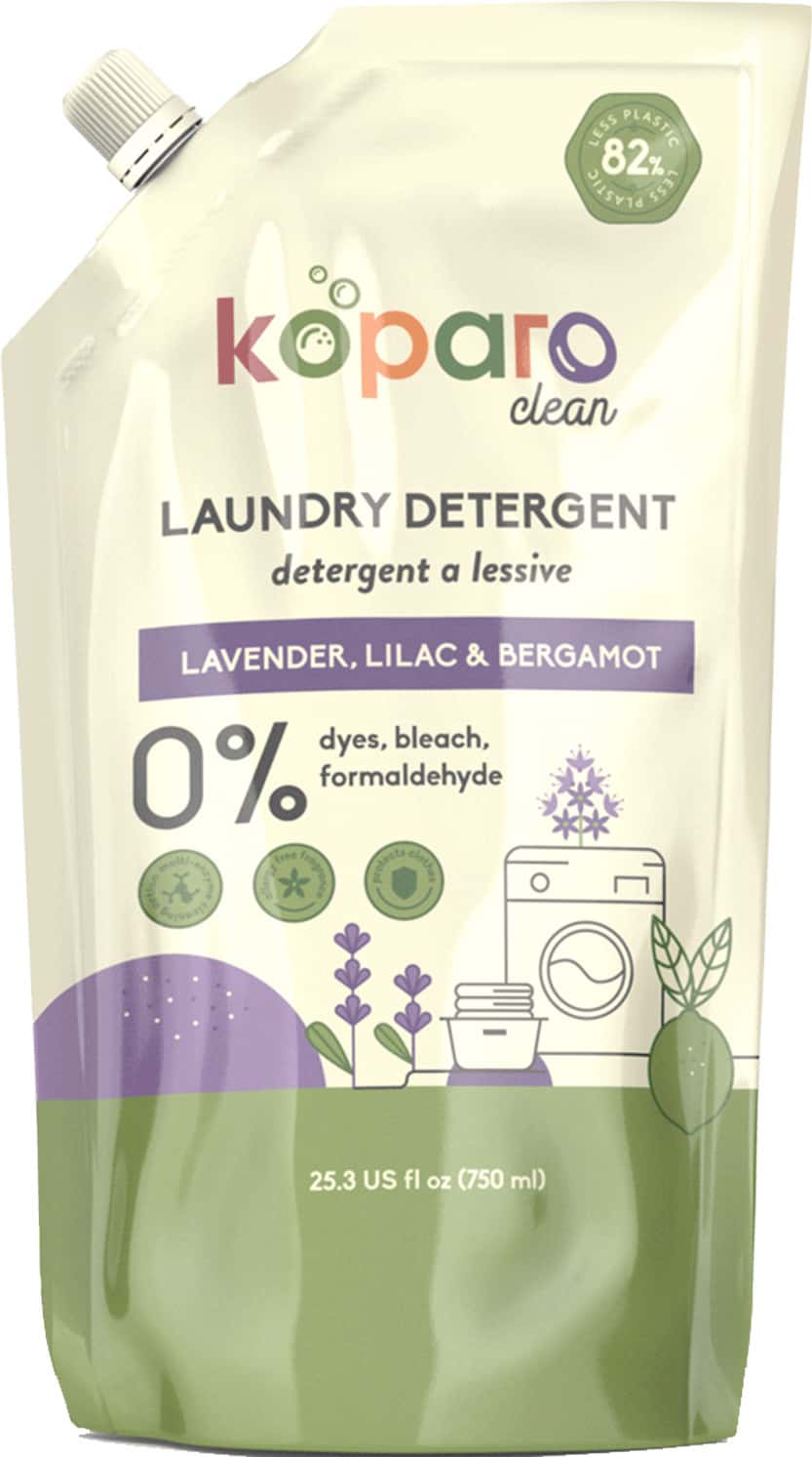 Koparo Laundry Liquid - Lavender - Natural & Non Toxic - Tough On Stains - Refill Pack - 750 Ml