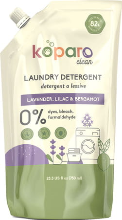 Koparo Laundry Liquid - Lavender - Natural & Non Toxic - Tough On Stains - Refill Pack - 750 Ml