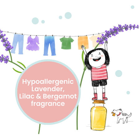 Koparo Laundry Liquid - Lavender - Natural & Non Toxic - Tough On Stains - Refill Pack - 750 Ml