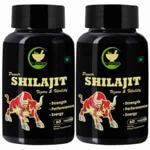 Fij Ayurveda Power Shilajit/shilajeet Extract Capsule | Unisex - 500mg 60 Capsules (shilajit Pk 2)