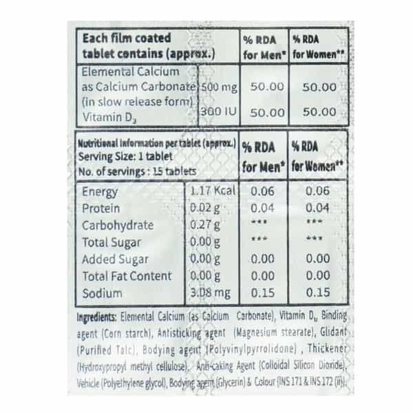 Slocal Slow Release Calcium Strip Of 15 Tablets