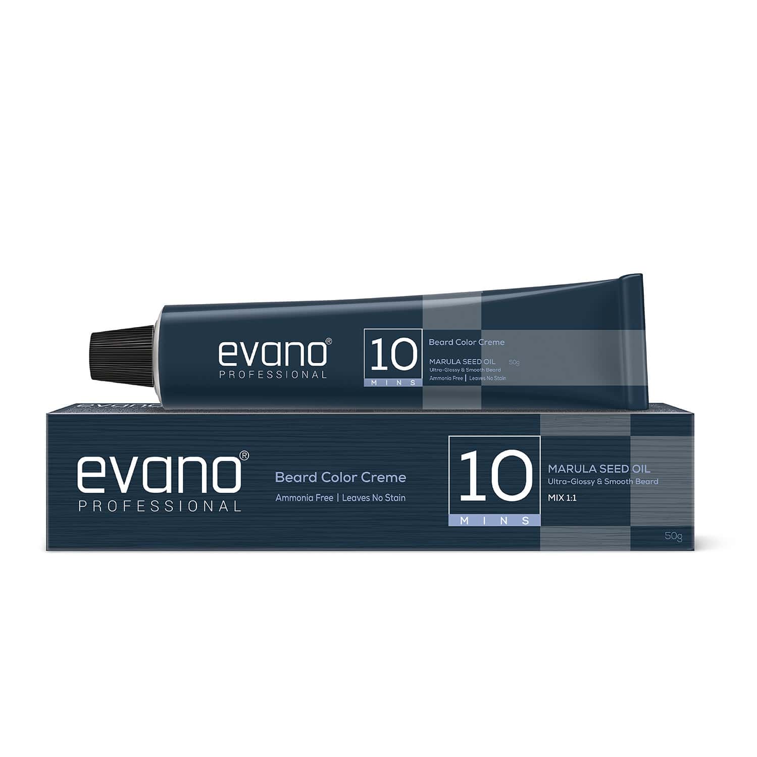 Evano Professional Beard Colour Dark Brown 50g | Ammonia Free | 100% Grey Coverage In 10 Minutes