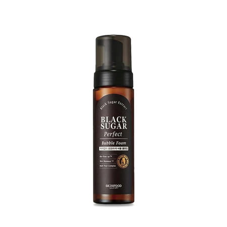 Skinfood Black Sugar Perfect Bubble Foam - Korean Face Cleanser - Korean Skincare - 200ml
