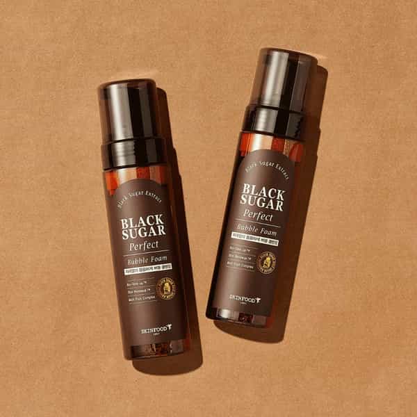 Skinfood Black Sugar Perfect Bubble Foam - Korean Face Cleanser - Korean Skincare - 200Ml