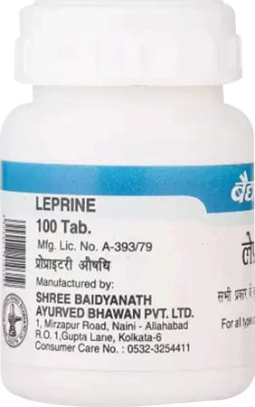 Baidyanath Leprine Tab Helps In All Type Of Skin Diseases 100 Tablets