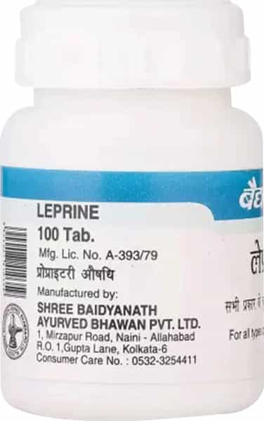 Baidyanath Leprine Tab Helps In All Type Of Skin Diseases 100 Tablets