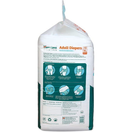 Himalaya Adult Diaper (Extra Large) 10 Pcs | Unisex X Pack Of 5 Adult Diapers - Xl (50 Pieces)