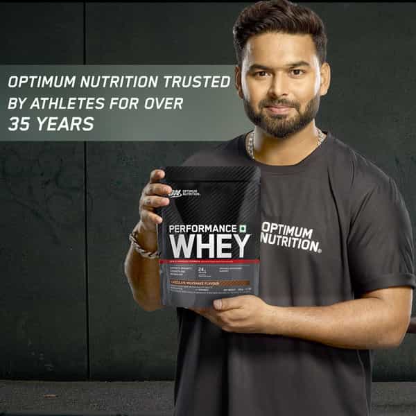Optimum Nutrition (On) Performance Whey | Chocolate Milkshake Flavour | Powder | Packet | 500 Gm