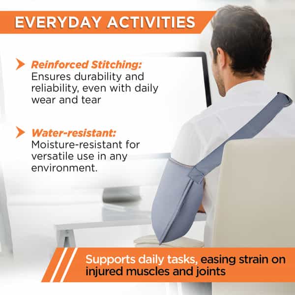 Vissco Arm Pouch Sling (Mild Support)| Provides Support To The Shoulder & Arm - Xxl(Grey)