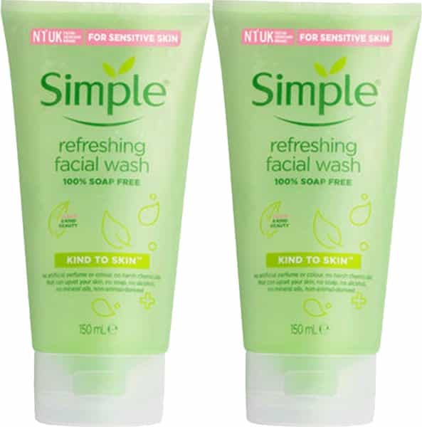 Simple Kind To Skin Refreshing Facial Wash (Pack Of 2)