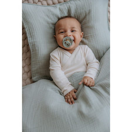 Bibs Pacifier Boheme Latex Round Size 1 | Pack 1 Sage - 0+M