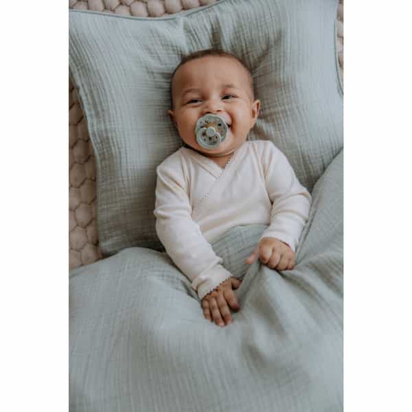 Bibs Pacifier Boheme Latex Round Size 1 | Pack 1 Sage - 0+M