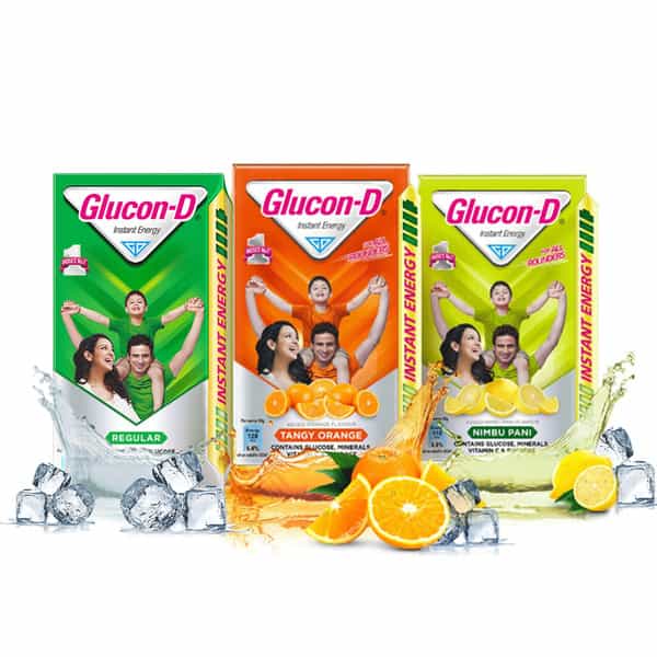 Glucon-D Instant Energy Health Drink Regular - 1Kg Jar (Nycil Cool Herbal 150Gm Free)