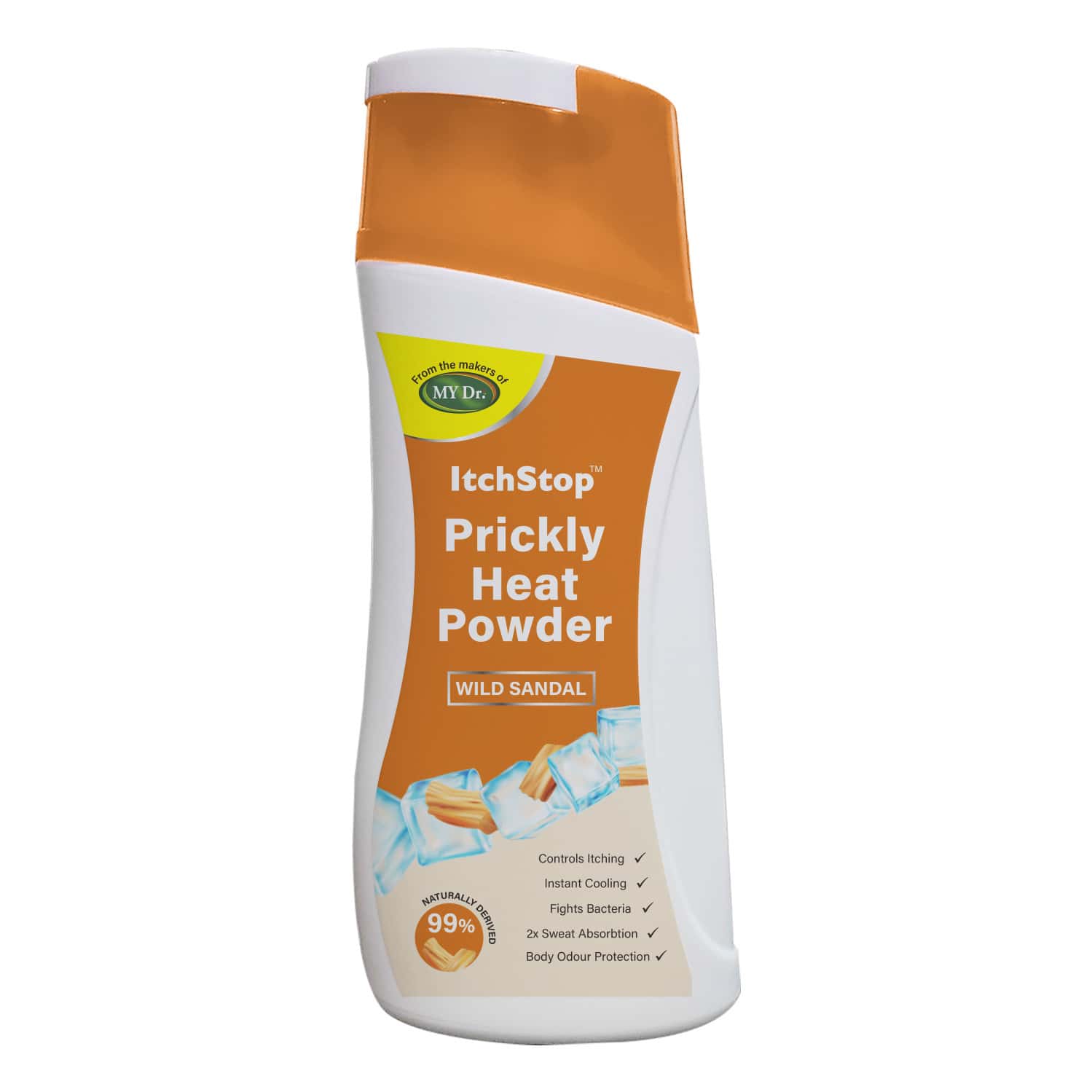 Itchstop Prickly Heat Powder Wild Sandal For Rashes & Sunburn Relief 150g Pack Of 2