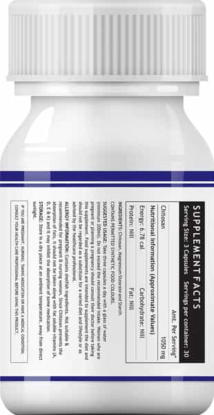 Inlife Chitosan Supplement 1050 Mg Per Serving - 90 Capsules