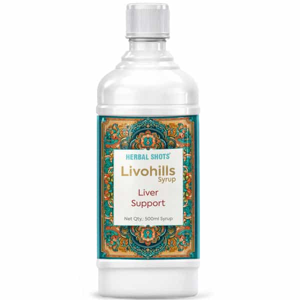 Herbal Hills Livohills Herbal Shots 500Ml (Pack Of 4) Liver Support