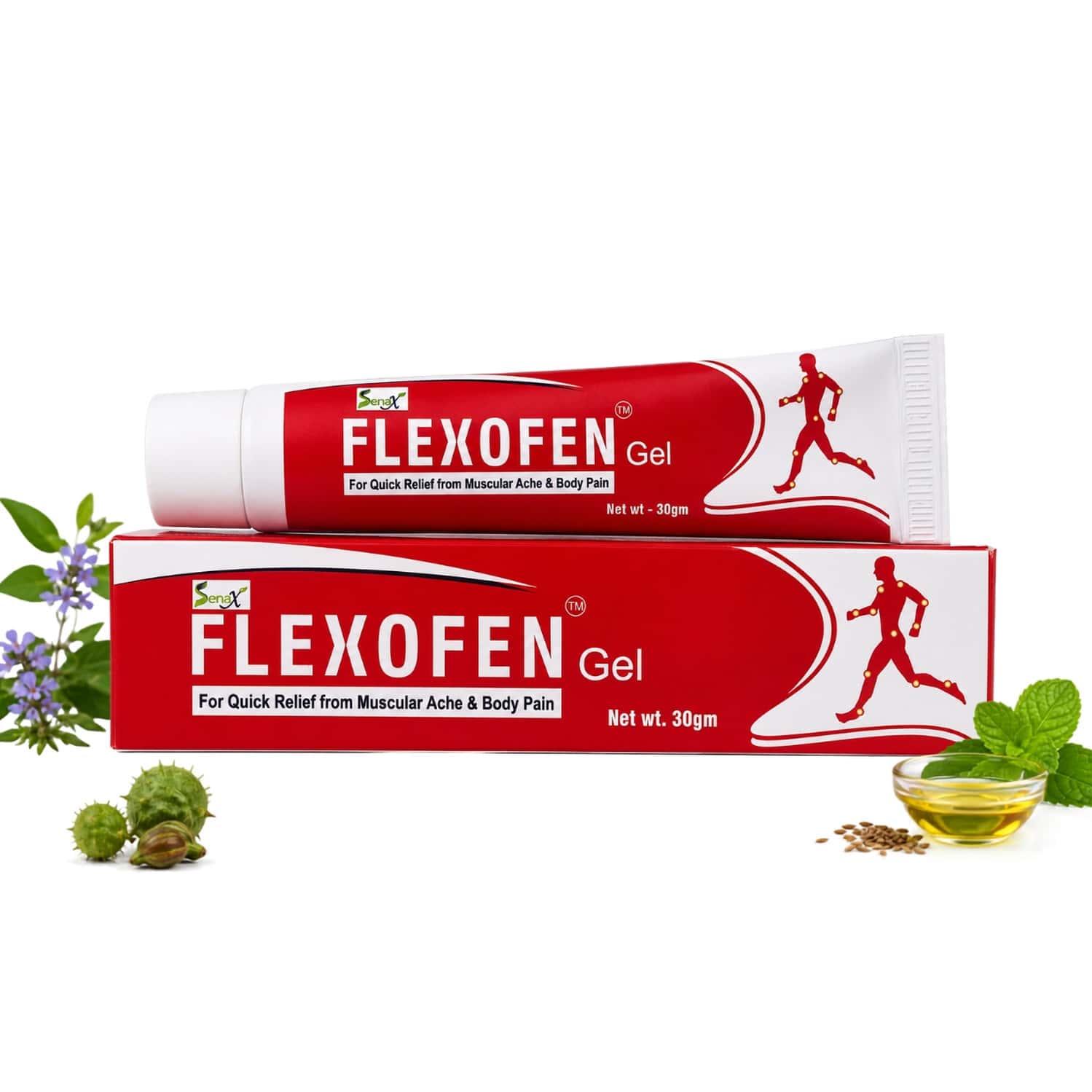 Revinto Flexofen Gel | Fast Cooling Pain Relief |30gm Pack Of 2