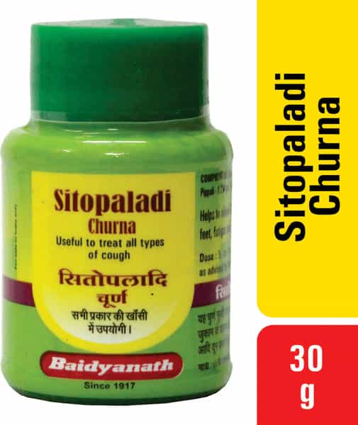 Baidyanath Asli Ayurved Sitopaladi Churna 30 G (Pack Of 3) For Dry Wet And Allergic Cough