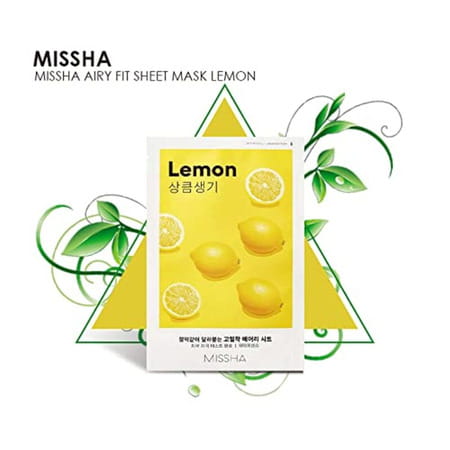 Missha Airy Fit Sheet Mask [Lemon] - Pack Of 5