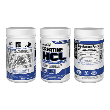 Nutrija Creatine Hcl | For Muscle Growth - 500Grams
