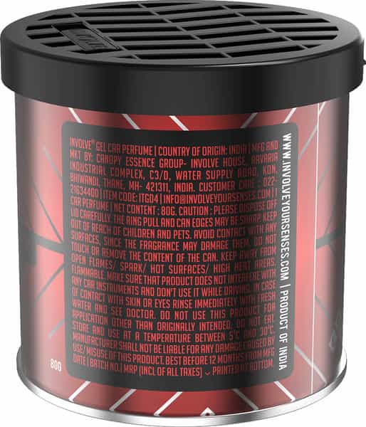 Involve Gel Can Crush Air Freshener With Drivfresh - Bubblegum Tangy Gel Car Perfume - Itg04