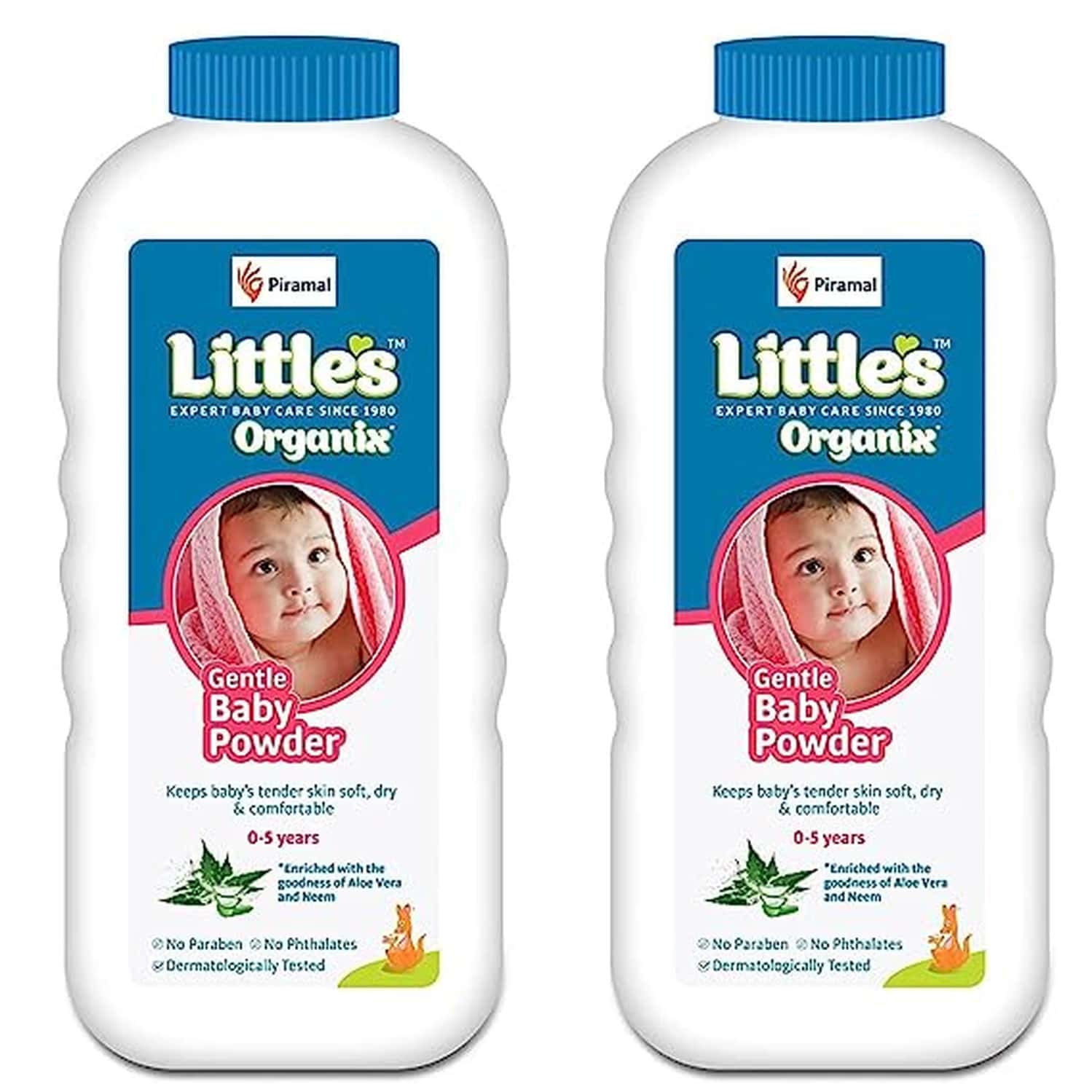 Little'S Organix Gentle Baby Powder I Free From Parabens & Phthalates 400g White X Pack Of 2