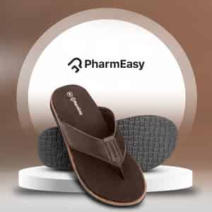 Pharmeasy Men's Diabetic & Orthopedic Slippers -ebony- Size Uk 8