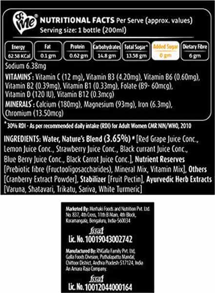 &Me Mixed Berries - Ginger Herbal Drink For Uti With No Added Sugar - 200 Ml