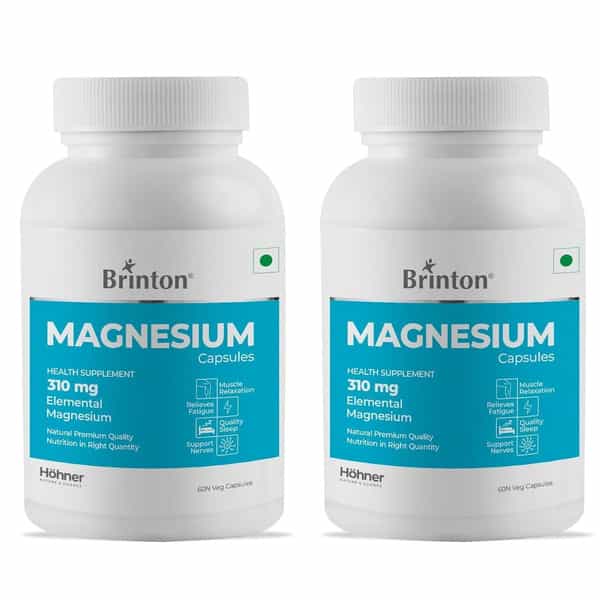 Brinton Magnesium Capsules 310 Mg | 60 Capsules X Pack Of 2