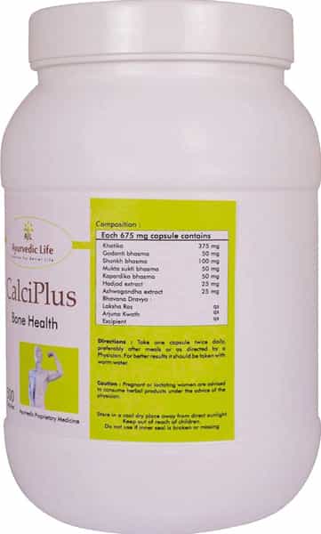 Al-Ayurvedic Life Calciplus - 500 Capsules Pack Of 4