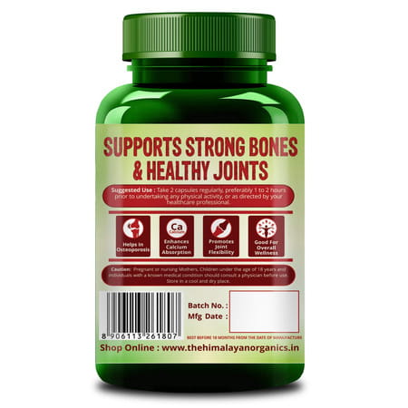 Vlado'S Himalayan Organics Plant Based Bone Strength Supplement 60 Veg Capsules