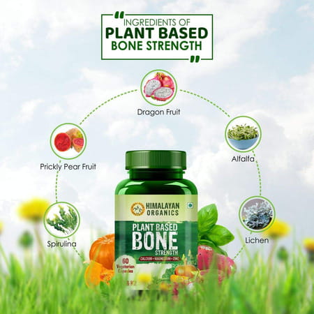 Vlado'S Himalayan Organics Plant Based Bone Strength Supplement 60 Veg Capsules