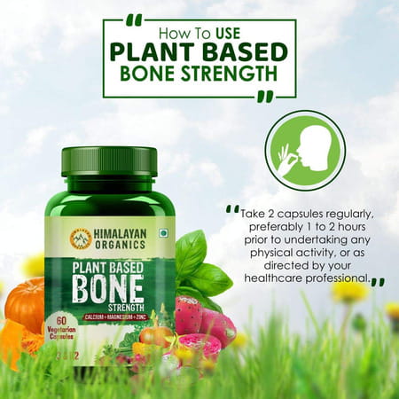 Vlado'S Himalayan Organics Plant Based Bone Strength Supplement 60 Veg Capsules