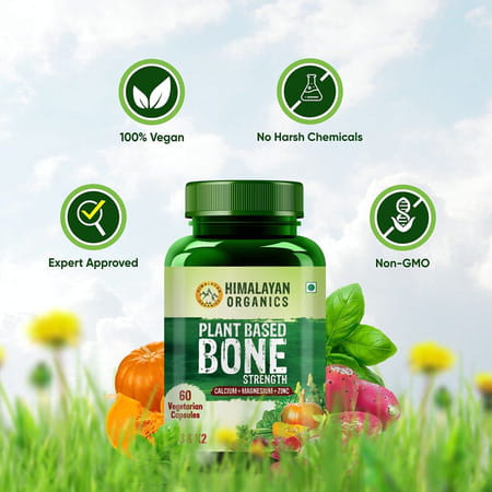 Vlado'S Himalayan Organics Plant Based Bone Strength Supplement 60 Veg Capsules