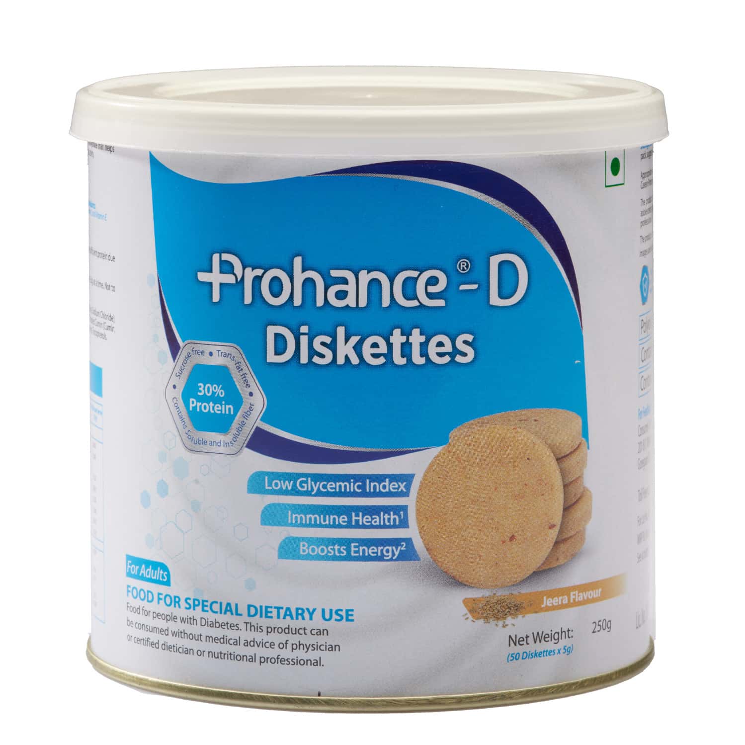 Prohance D Jeera Flavour Tin Of 250gm (50) Diskettes