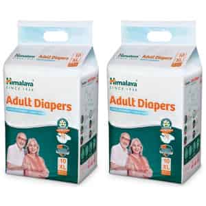 Himalaya Adult Diaper (extra Large) 10 Pcs | Unisex X Pack Of 2 Adult Diapers - Xl (20 Pieces)