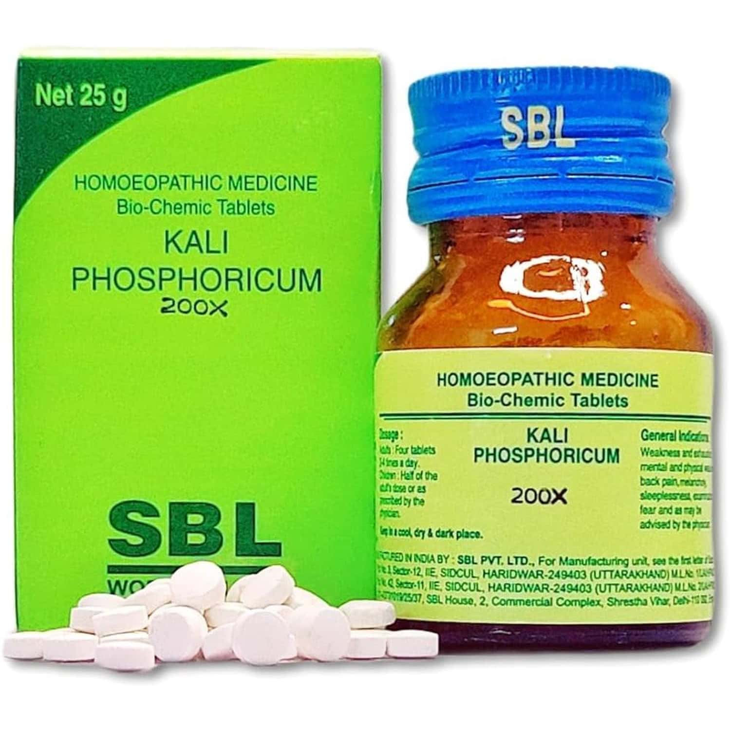 Sbl Kali Phosphoricum Biochemic Tablet 200x 25 Gm Pack Of 3