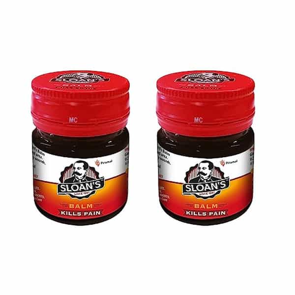 Sloan's Balm | Kills Severe Pain | Power Of Ayurveda With 5 Herbal Oils | 20Gm X Pack Of 2