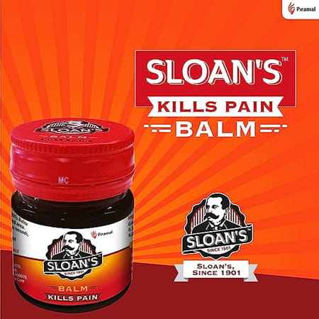 Sloan'S Balm | Kills Severe Pain | Power Of Ayurveda With 5 Herbal Oils | 20gm X Pack Of 2