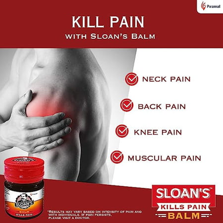 Sloan'S Balm | Kills Severe Pain | Power Of Ayurveda With 5 Herbal Oils | 20gm X Pack Of 2