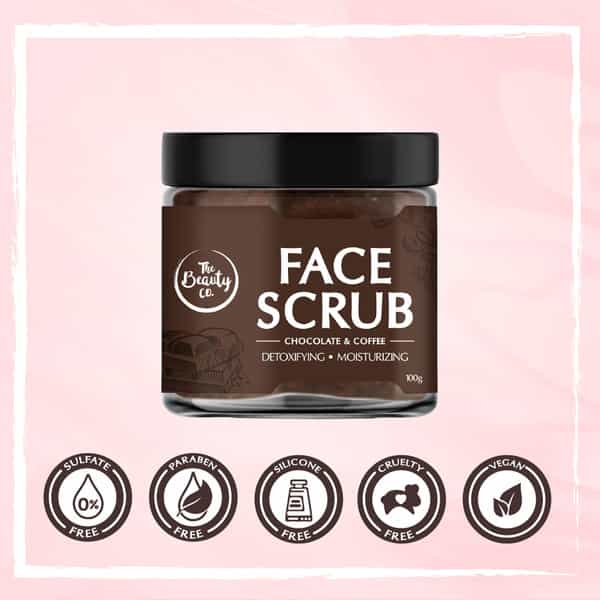 The Beauty Co. Chocolate Coffee Face Scrub 100Gm | Made In India