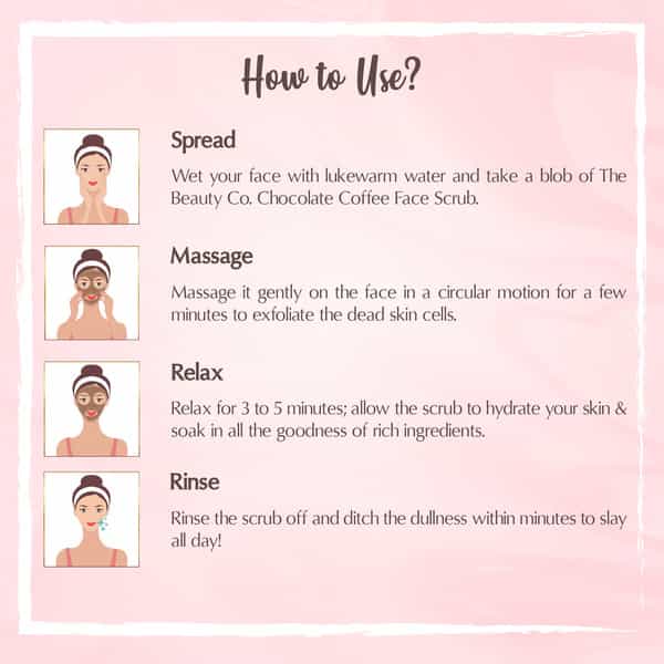 The Beauty Co. Chocolate Coffee Face Scrub 100Gm | Made In India