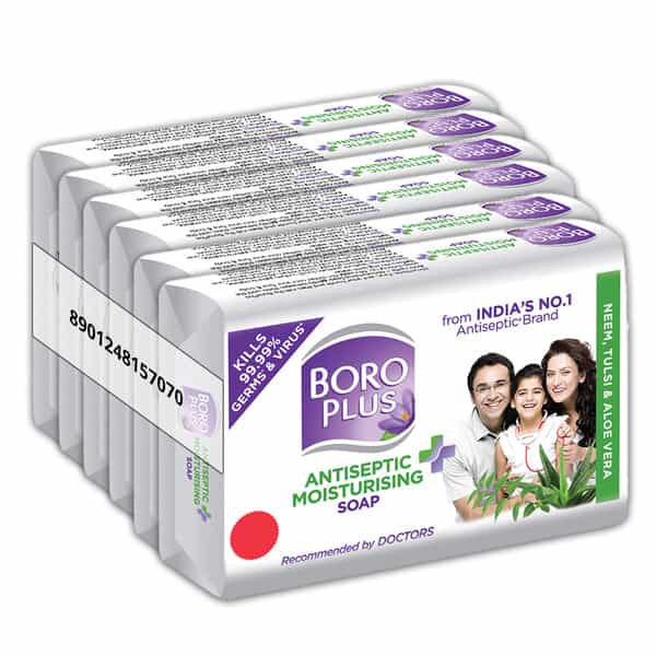 Boroplus Antiseptic And Moisturising Bathing Soap 125G (Pack Of 6)