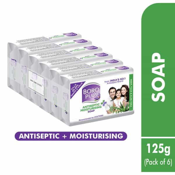 Boroplus Antiseptic And Moisturising Bathing Soap 125G (Pack Of 6)